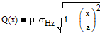 Equation for the tangential load function in a sliding Hertzian contact